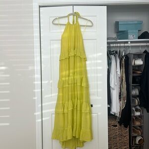 Yellow Halter Vacation dress